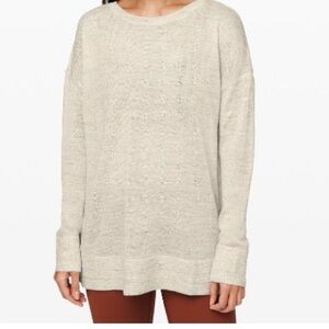 lululemon athletica Cream Crew Neck Sweater